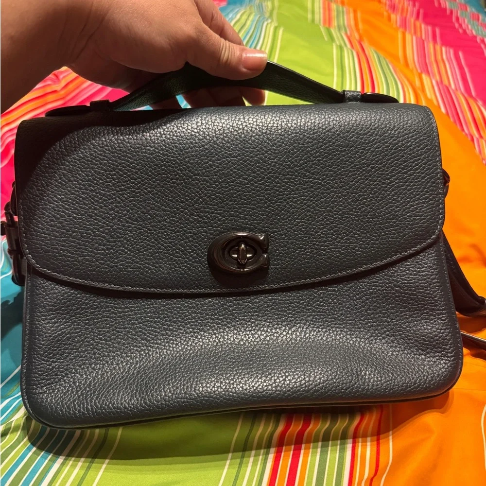 Coach Cassie Elegant Black Crossbody Bag Dark Pine Green - Picture 10 of 11